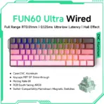 Akko MonsGeek FUN60 Mechanical Keyboard Magnetic Switch 60% Gaming Keyboards Rapid Trigger 0.01mm 8K ARGB HE/TMR Custom Keyboard - Image 8