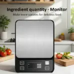 3/5/10kg 0.1g Digital Electronic Kitchen Scale LCD Display Fully Waterproof Stainless Steel Measuring Weighing Baking Tool - Image 3