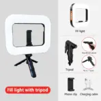 Portable Handheld Ring LED Light New Rabbit Cage Lighting Photography Lamp for Mobile Live Broadcast Selfie Light Decoration - Image 8