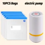 Reusable Vacuum Sealed Bags for Microwave Frozen Boiled Food Storage Wet Dry Household Kitchen Use - Food Preservation Bags - Image 8