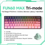 Akko MonsGeek FUN60 Mechanical Keyboard Magnetic Switch 60% Gaming Keyboards Rapid Trigger 0.01mm 8K ARGB HE/TMR Custom Keyboard - Image 10