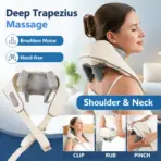New 2026 Brushless Motor Neck And Shoulder Massager Wireless Shoulder And Back Kneading Massage Shawl Neck Masajeador