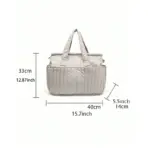 Solid Diaper Bag Fashion Waterproof Multi-functional Diaper Backpack Nursing Changing Bag for Baby Large Stylish Bag - Image 6