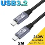 8K USB4 Type C Cable 40Gbps 240W PD3.1 QC4.0 For Samung Thunderbolt 4 Fast Charging Cable Thunderbolt3 USB C to C Data Transfer - Image 21