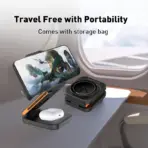 3 in 1 Foldable Charging Station Fast Magnetic Wireless Charger Stand for iPhone 17 16 15 14 13 12 Apple Watch 8 7 6 Airpods Pro - Image 5