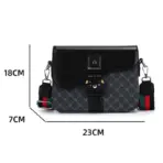 Fashionable Jacquard Pattern Men's Crossbody Bag High-End Casual Shoulder Bag for Commuting Business Waterproof Daily Sling Bag - Image 4
