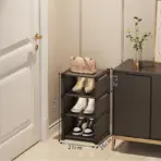 Multiple Layers Shoe Organizer Use At the Door Shoe Rack Organizer Nonwovenfabric Rack Stackable Shelf Adjustable Saving Space - Image 8