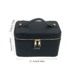 Customized Name PU Leather Cosmetic Bag with Zoned Storage and Large Capacity Toiletry Bag for Autumn and Winter New Products - Image 6