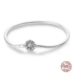 Bracelet Silver 925 Original 17-20CM Star Moon Sun Four Leaf Clover Green Zircon Bracelets Fit DIY Charms Birthday Jewelry Gifts - Image 34
