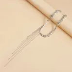 LATS Versatile Beaded Tassels Necklace Adjustable Length Neckchain for Party Wear Fashion Jewelry Accessories Gift - Image 3