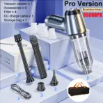 Car Vacuum Cleaner Wireless 95000PA Strong Suction Vacuum Cleaner Portable Handheld Vacuum Cleaner Blower 2in1 for Car Home - Image 9