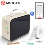 Marklife P15 Mini Portable Label Printer Smart Pocket Printer Thermal Adhesive Sticker Labeling Machine OT 3PK Label Paper NoInk