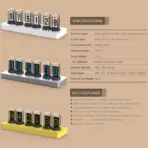 IPS Nixie Tube Alarm Clock with Colorful RGB Lights for Game Room Decoration. DIY Clock Faces and Pictures for Gift Idea - Image 6