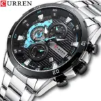 CURREN 8402 Men's Stainless Steel Watch Creative Fashion Luminous Dial with Chronograph Leisure Luxury Men's Watch Reloj Hombre - Image 8