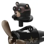 Odorless DIY perfume ornament airplane pilot bear car air freshener decoration accessories aroma vent clip fragrant diffuser men - Image 4
