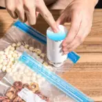 Reusable Vacuum Food Storage Zipper Bags Set Electric Handheld Vacuum Sealer Pump Sous Vide Bags USB Rechargeable BPA Free - Image 2