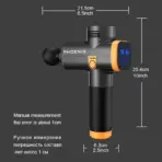 Phoenix A2 Massage Gun Muscle Relaxation Deep Tissue Massager Dynamic Vibrator Back Portable Handheld Display Fascia Gun Massage - Image 2