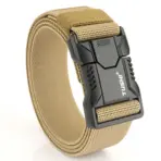 TUSHI Aluminum Alloy Quick Release Pluggable Buckle Elastic Belts For Men Durable Tactical Belt Cowboy Outdoor Army Belt Hunting - Image 11