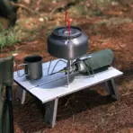 WESTTUNE Mini Camping Table Ultralight Portable Aluminum Alloy Outdoor Table Roll-Up Folding Table for Backpacking Picnic BBQ - Image 6