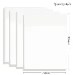 50 Sheets Transparent Sticky Note Pads Waterproof Self-Adhesive Memo Notepad School Office Supplies Stationery - Image 12