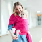 Cotton Baby Wrap Carrier Newborn to Toddler Stretchy Cotton Travel Baby Wrap Carrier Baby Sling 0-36 Months Portable Breathable - Image 4
