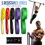 7 Levels Heavy-Duty Resistance Band Agility Training Workout Gym Equipment Yoga Pilates Accessories Rubber Band Home Gym
