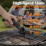 Electric Grill Brush, Cordless Rechargeable Grill Cleaning Brush with Stainless Steel Brush Head, Cleaner for BBQ Grate - Image 5