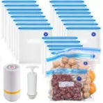 Reusable Vacuum Sealed Bags for Microwave Frozen Boiled Food Storage Wet Dry Household Kitchen Use - Food Preservation Bags