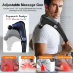 Fascia Massage Gun Shoulder Massage Machine Electric Muscle Massager Gun High Frequency Back Waist Neck Body Massage with Handle - Image 2