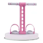 Fitness Resistance Band with Upgraded Anti Slip Foot Pedals and Stable Steel Pipe Handles for Effective Leg Ab Arm Training - Image 3