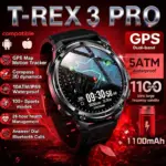New T-Rex3 Ultra 1100mAh Battery Smart Watch GPS Track Compass IP69K Waterproof Sports tracker Outdoors Military Smartwatches