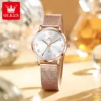 OLEVS New 5653 Women Watch Luxury Brand Quartz Watch Elegant Rose Gold Digital Waterproof Watch HD Simple Bracelet Women Watch - Image 2