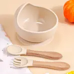 3PCS/Set Silicone Baby Feeding Bowl Tableware for Kids Waterproof Suction Bowl With Spoon Children Dishes Kitchenware Baby Stuff - Image 9