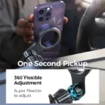 Joyroom Magnetic Car Phone Holder Universal Strong Car Air Vent Phone Mount Compatible with iPhone Samsung LG Google Pixel, etc - Image 5