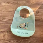 Waterproof Baby Bibs Baby Stuff Cute Cartoon Animal Printed Kids Bib Girl Boy Adjustable Soft Silicone Bib Baby Feeding Stuff - Image 7