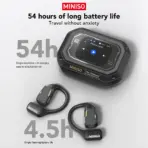 AI MINISO M98 Wireless Headphones OWS Sports Bluetooth Earphones Gaming Headset AI Translator Earbuds APP LCD Touch Screen IPX5 - Image 5