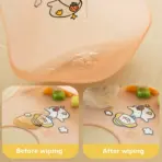 Waterproof Baby Bibs Baby Stuff Cute Cartoon Animal Printed Kids Bib Girl Boy Adjustable Soft Silicone Bib Baby Feeding Stuff - Image 4