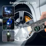 Compact 12V 2-in-1 Car Jump Starter & Tire Inflator - JKUOO 150PSI Inflation, -40°C Resistant, LED Light USB Ports - Image 5