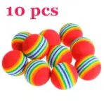 5/10/30PCS Rainbow EVA Cat Toys Ball Interactive Cat Dog Play Chewing Rattle Scratch EVA Ball Training Balls Pet Toys Supplies - Image 7