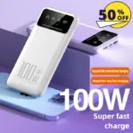 100W 20000mAh Power Bank Super Fast Charging Battery High Capacity Digital Display PowerBank