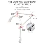 Andoer HD-M3X LED Video Light Half-moon Shaped Desktop Ring Light 3000K-6000K Dimmable for Beauty Salon Makeup Live Streaming - Image 5