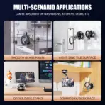 Vacuum Magnetic Suction Cup Car Mobile Phone Mount Universal Folding Phone Stand Universal Auto Phone Stand for 4-7 Inches - Image 6
