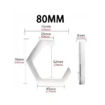 2PCS LED Angel Eyes RGB APP Bluetooth Hexagon Halo Rings For Car Scooter Motorcycle With Turn Signal Yellow 70MM 80MM 85MM 90MM - Image 9