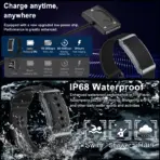 2026New No Screen Smart Watch Men Woman Sports Outdoors Fitness Heart Rate Monitor IP68 Waterproof Call Reminder Smart Wristband - Image 6