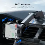 Joyroom Universal Car Mount Phone Holder with Suction Cup Base Dashboard Car Cell Phone Stand For iPhone Samsung Google Huawei - Image 3