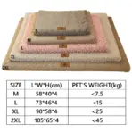 3D Foam Pet Bed With Removable Washable Faux Fur Cover Orthopedic Waterproof Dog Bed For Crate Anti-Slip Bottom Dog Bed - Image 5