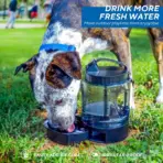 Lesotc 77oz Portable Dog Travel Water Bottle Large Capacity Pet Water Bowl for Camping Hiking Beach Hunting - Image 6