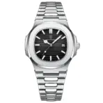 POEDAGAR Square Luxury Men Wristwatch Waterproof Luminous Date Stainless Steel Male Clock Business Sports Quartz Watches For Men - Image 9