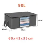Clothing Storage Box Large Capacity Laundry Storage Organizers Transparent Clothing Storage  Large Dust Zipper Closure - Image 13