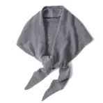 100%Wool Knitted Large Triangle Shawls Scarf Women Autumn Winter Soft Warm Soft Elegant Cape Poncho Multi-functional Pashmina - Image 7